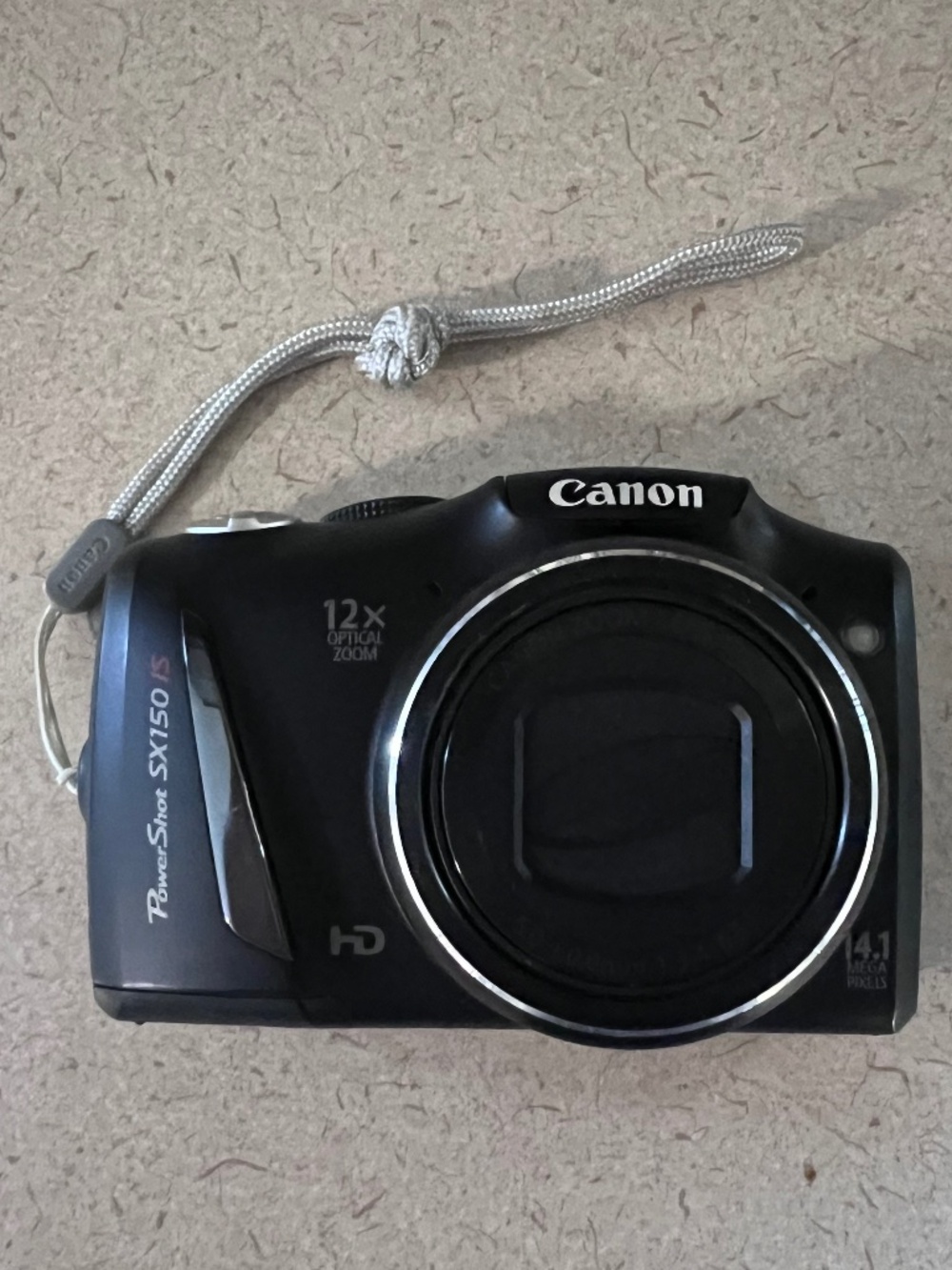Canon PowerShot SX150 IS 14.1MP Black Point & Shoot Camera 12x Zoom